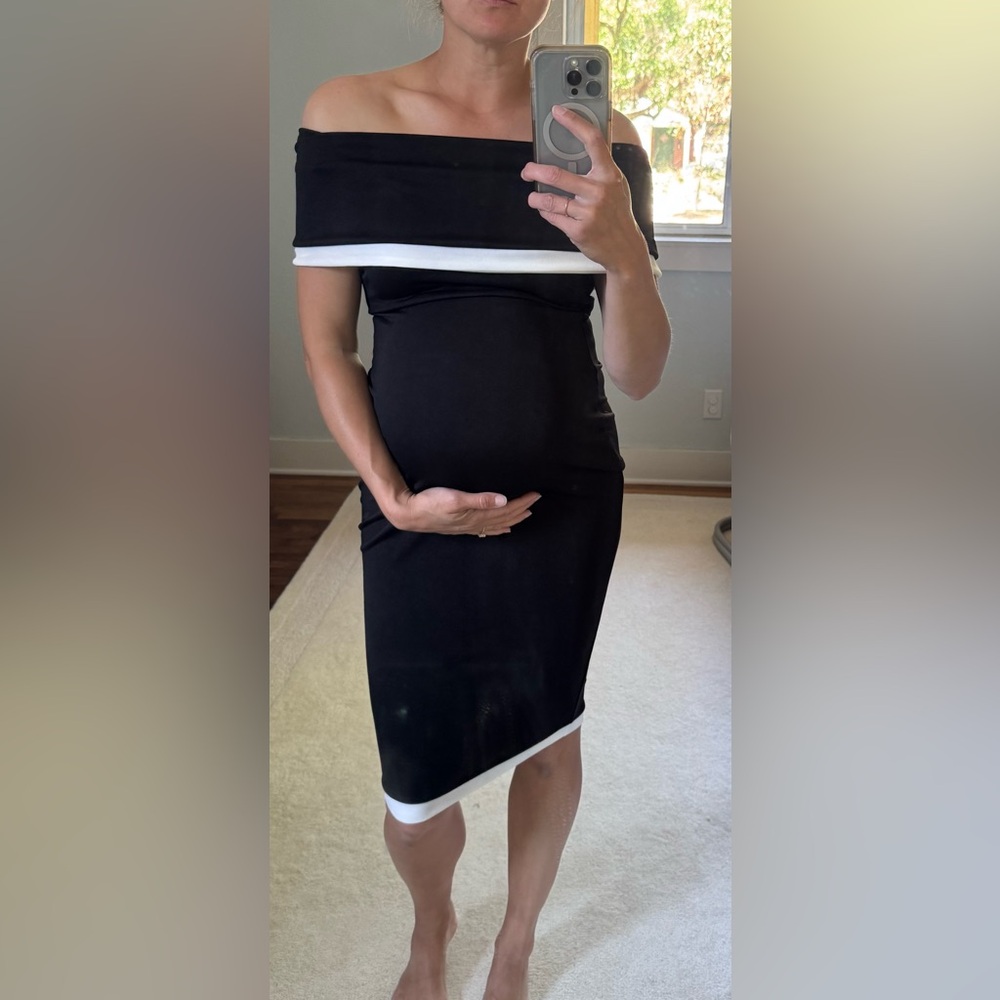 NWT Off the Shoulder Maternity Dress
